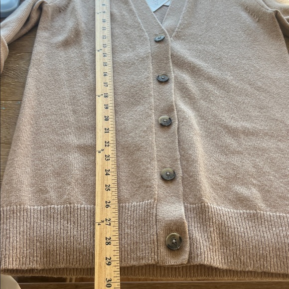 REISS KELIS CASHMERE BLEND CAMEL CARDIGAN BUTTON-DOWN CHIC STYLISH NWT size XS - Picture 8 of 9